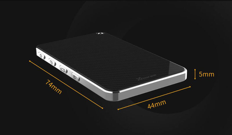 Xhorse XSKC04EN King Card Slimmest 4 Botões Universal Smart Remote Key com Built-in 2 Baterias (Diamond blue) | Chaves dos Emirados