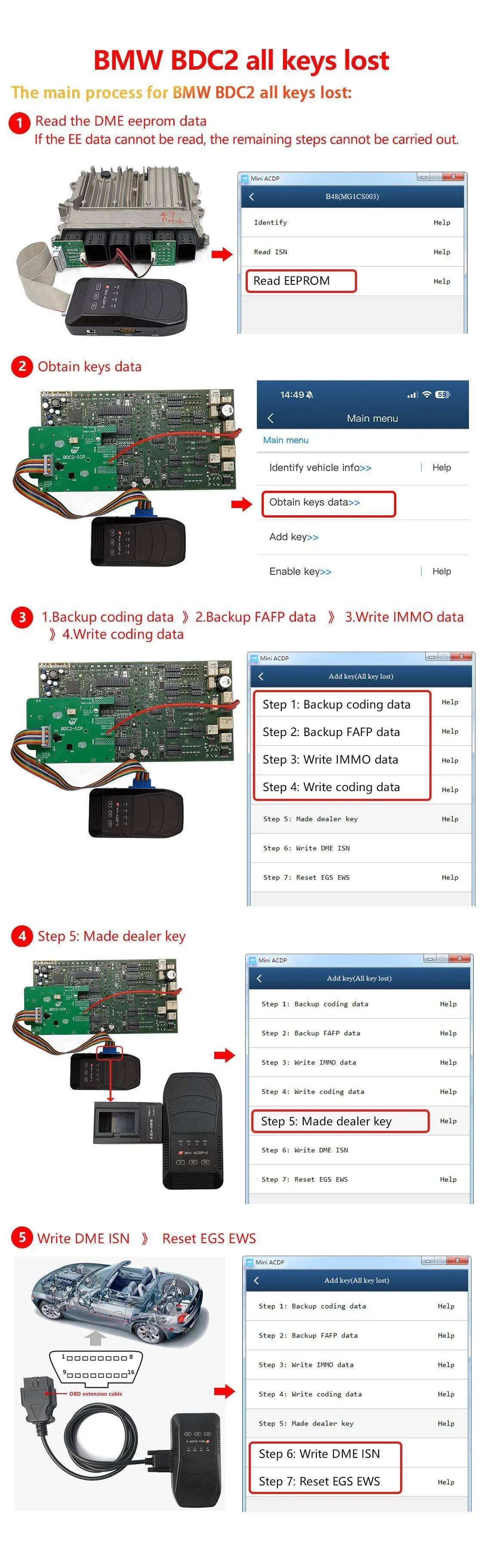 BMW BDC2 All Key Lost